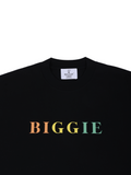 BIGGIE Three Primary Colors Letters Print T-Shirt