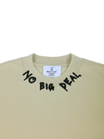 BIGGIE Slogan Necklace Hip Hop 3/4 Sleeve T-Shirt (Yellow)