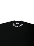 BIGGIE Slogan Necklace Hip Hop 3/4 Sleeve T-Shirt (Black)
