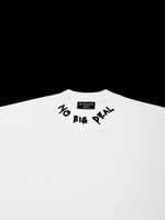 BIGGIE Slogan Necklace Hip Hop 3/4 Sleeve T-Shirt (White)