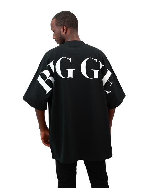 BIGGIE Necklace Hip Hop 3/4 Sleeve T-Shirt (Black)