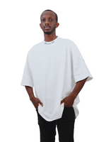 BIGGIE Necklace Hip Hop 3/4 Sleeve T-Shirt (White)